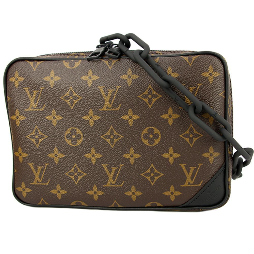 Utility Abloh Virgil Black Brown Monogram Front Bag Crossbody Bag Shoulder Bag